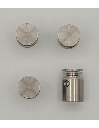 Entretoise et cache vis en acier inoxydable