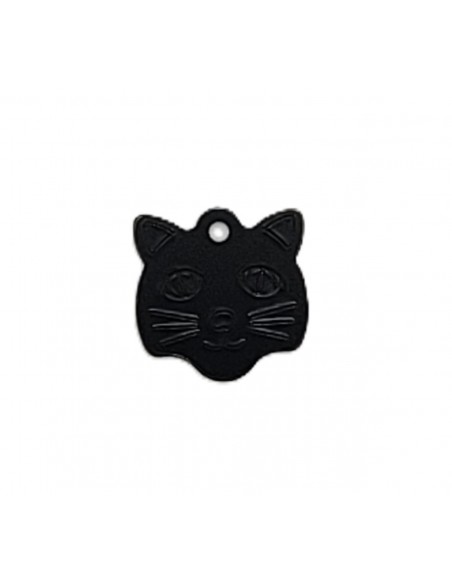 Médaille Tête de Chat Modèle Noir