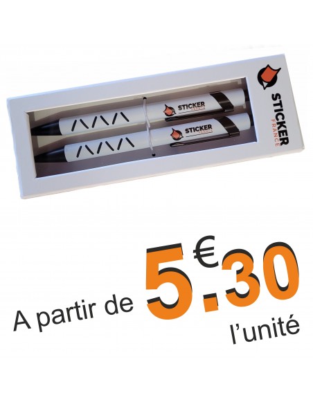 Parure Stylo bille et Porte mine métal personnalisable