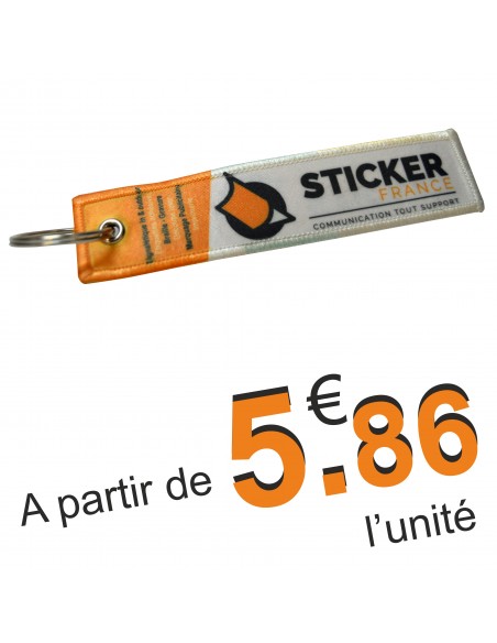 PORTE CLE tissu FLAG
