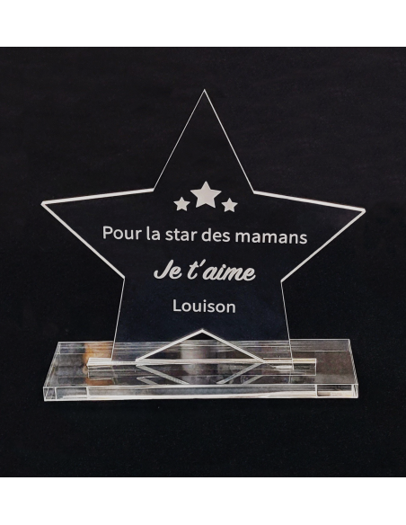 Trophée étoile _ Plexiglass PMMA