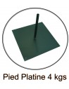pied platine pour beach flag oriflamme kakemono drapeau