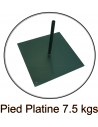 pied platine pour beach flag oriflamme kakémono drapeau