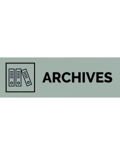 Plaque gravée " ARCHIVES "
