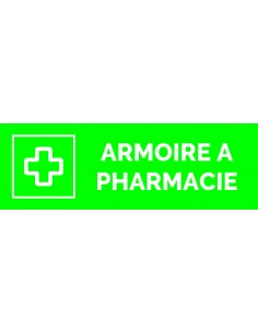 Plaque gravée " ARMOIRE A PHARMACIE "
