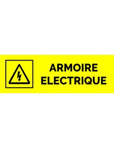 Plaque gravée " ARMOIRE ELECTRIQUE "