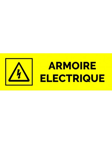 Plaque gravée " ARMOIRE ELECTRIQUE "