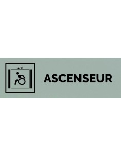Plaque gravée " AASCENSEUR PMR "
