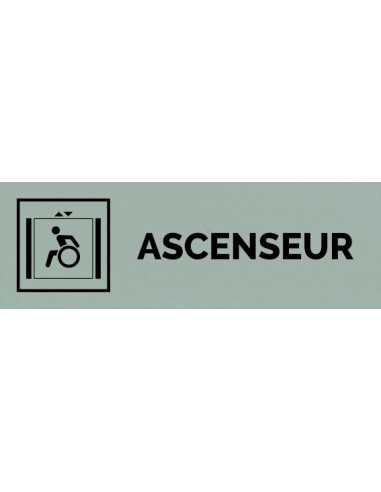 Plaque gravée " AASCENSEUR PMR "