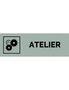 Plaque gravée " ATELIER "