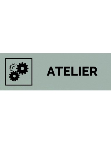 Plaque gravée " ATELIER "