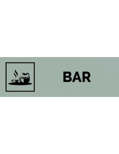 Plaque gravée " BAR "