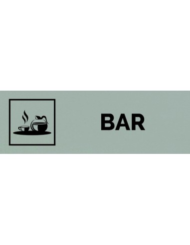 Plaque gravée " BAR "