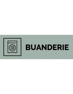 Plaque gravée " BUANDERIE "