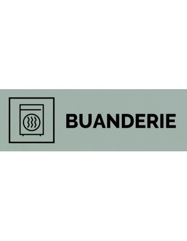 Plaque gravée " BUANDERIE "
