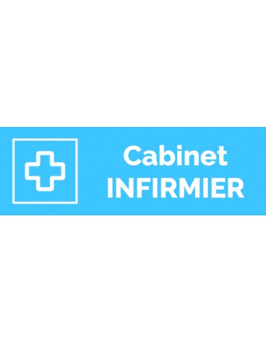 Plaque gravée " CABINET INFIRMIER "