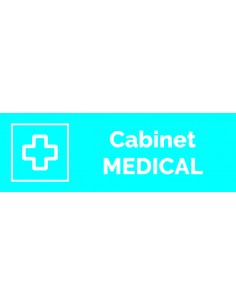 Plaque gravée " CABINET MEDICAL "