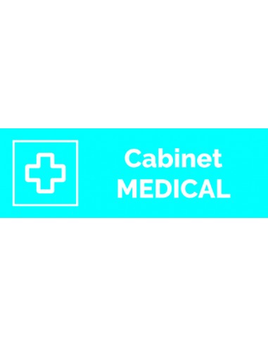 Plaque gravée " CABINET MEDICAL "