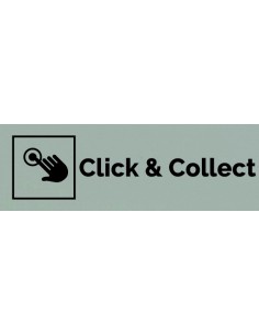 Plaque gravée " CLICK & COLLECT "