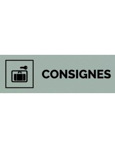 Plaque gravée " CONSIGNES "