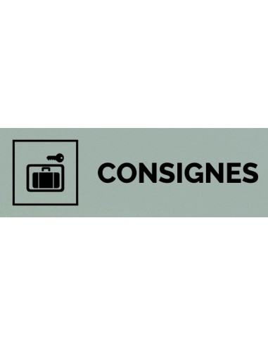 Plaque gravée " CONSIGNES "
