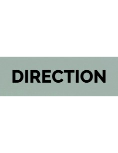 Plaque gravée " DIRECTION "