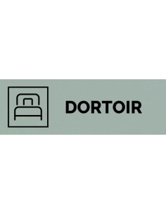 Plaque gravée " DORTOIR "