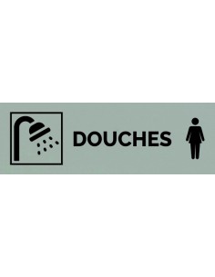 Plaque gravée " DOUCHES FEMME "
