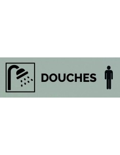 Plaque gravée " DOUCHES HOMME "