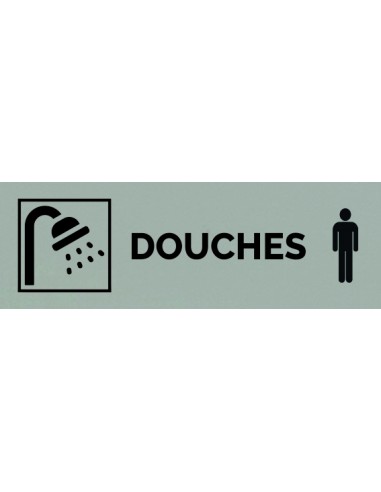 Plaque gravée " DOUCHES HOMME "