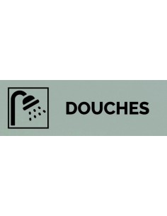 Plaque gravée " DOUCHES  "