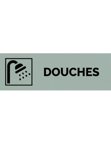 Plaque gravée " DOUCHES  "