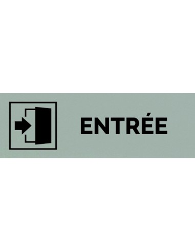 Plaque gravée " ENTRÉE  "