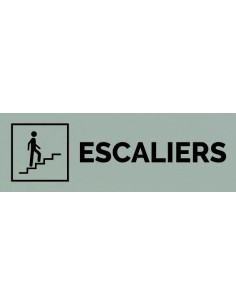 Plaque gravée " ESCALIERS MONTÉE  "