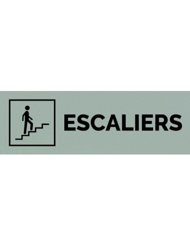 Plaque gravée " ESCALIERS MONTÉE  "