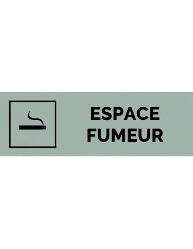 Plaque gravée " ESPACE FUMEURS  "