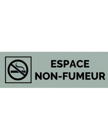 Plaque gravée " ESPACE NON FUMEURS  "