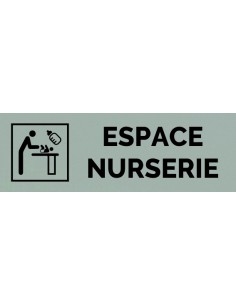 Plaque gravée " ESPACE NURSERIE  "