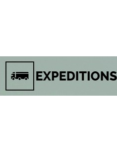 Plaque gravée " EXPÉDITIONS  "