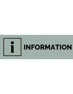 Plaque gravée " INFORMATION  "