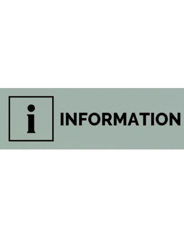 Plaque gravée " INFORMATION  "