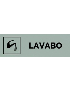 Plaque gravée " LAVABO  "