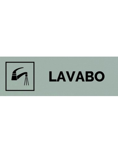 Plaque gravée " LAVABO  "