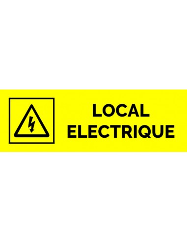 Plaque gravée " LOCAL ELECTRIQUE  "