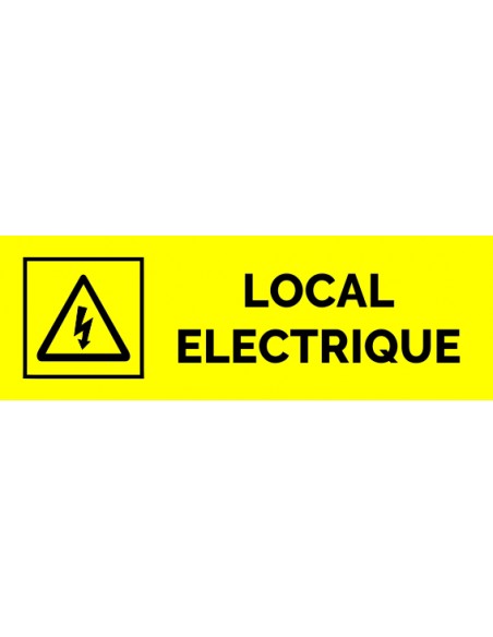 Plaque gravée " LOCAL ELECTRIQUE  "