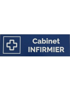 Plaque gravée " CABINET INFIRMIER "