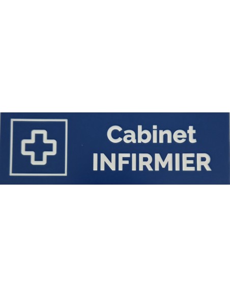 Plaque gravée " CABINET INFIRMIER "