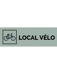 Plaque gravée " LOCAL VÉLO "