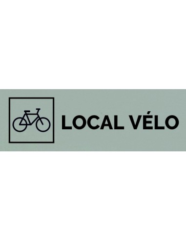 Plaque gravée " LOCAL VÉLO "