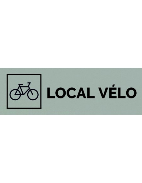 Plaque gravée " LOCAL VÉLO "